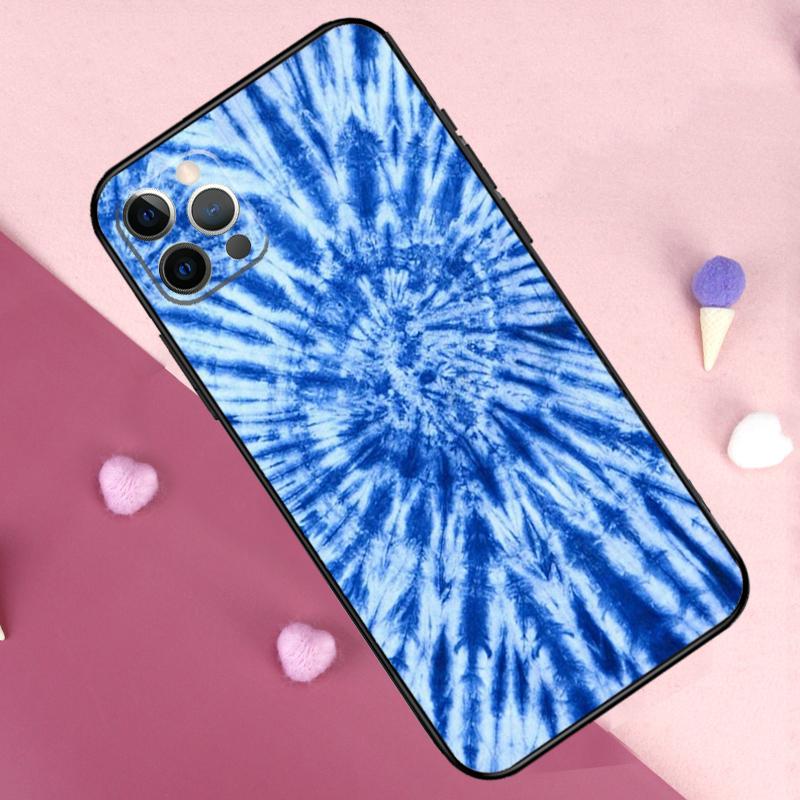 Rainbow Spiral Tie Dye Phone Case For iPhone 17 Pro Max 11 14 15 16 Pro Max Plus 13 12 Mini 16e 17 Air Back Cover