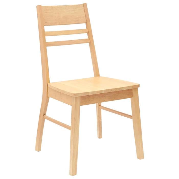 Chaises de salle à manger - MAISON EXCLUSIVE - Lot 2 - Bois de hévéa massif - Dossier ergonomique - Pieds carrés
