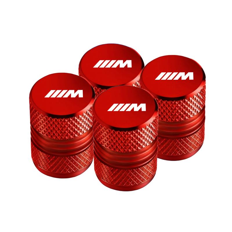 For BMW M E46 E90 E60 Car 3D Metal Tire Valve Caps Tyre Air Stem Covers For BMW M Performance F20 F40 F22 F30 E90 F32 F06 F07 F46 E60 M5 Sticker