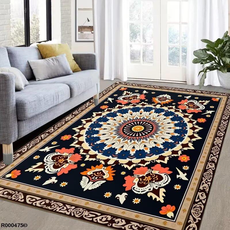 Retro Persian Bohe Carpet for Living Room Decoration Sofa Rug Bedroom Bedside Soft Mat Kitchen Coffee Table Floor Hallway Rug