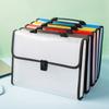 Plastics File Folder With Handle Briefcase Durable Document Bag  A4 Envelope Folder
