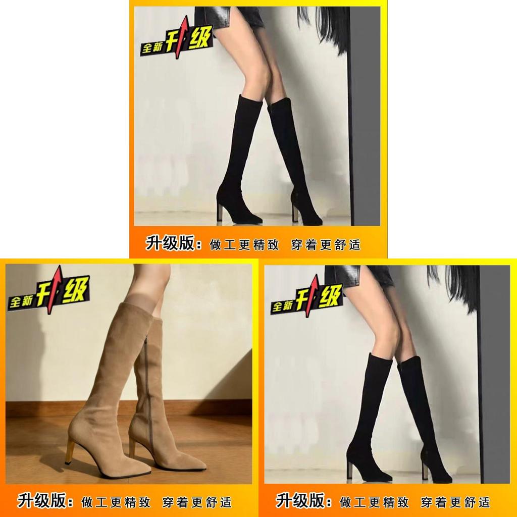 Fuzzy Black Leather Winter Ankle Boots With Waterproof Platform For Women