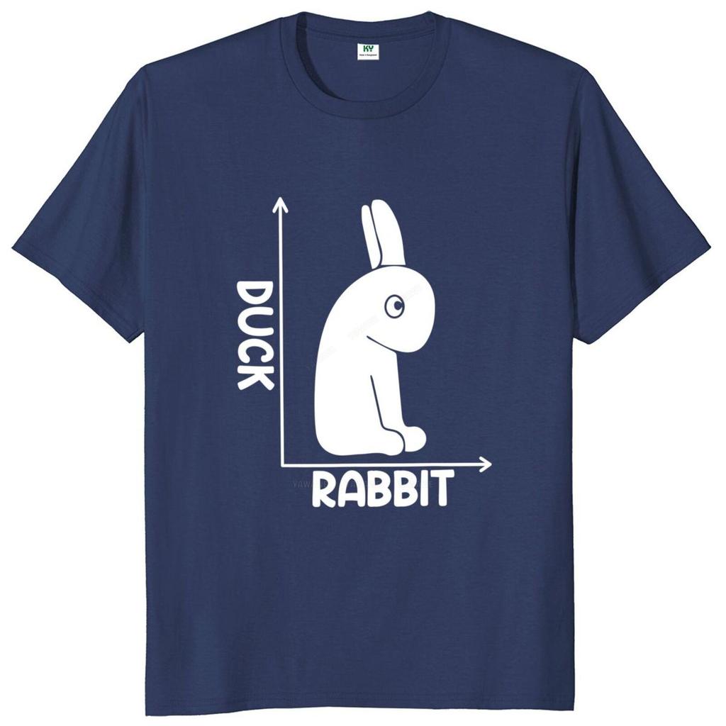 Coordinate Duck Or Rabbit Tshirt Dont Let Your Eyes Deceive You Funny Graphic T Shirt For Men Women Cotton Oneck Tops