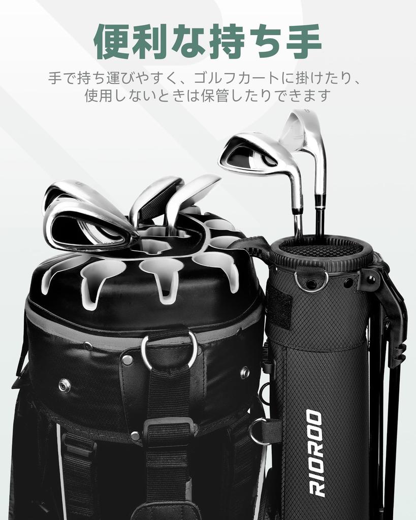 RIOROO Golf Stand Club Caddy Can Store Automatic Ultra Stable Lightweight 3 Large Capacity 3 Cooler Bag Suitable for Beginners To Unisex Bag,