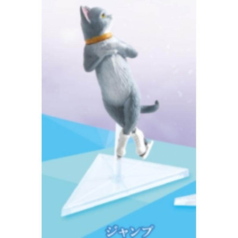Skating Cat Gashapon Toys Grey Orange Calico Creative Lovely Figure Model Decoration Ornaments Cat Toys