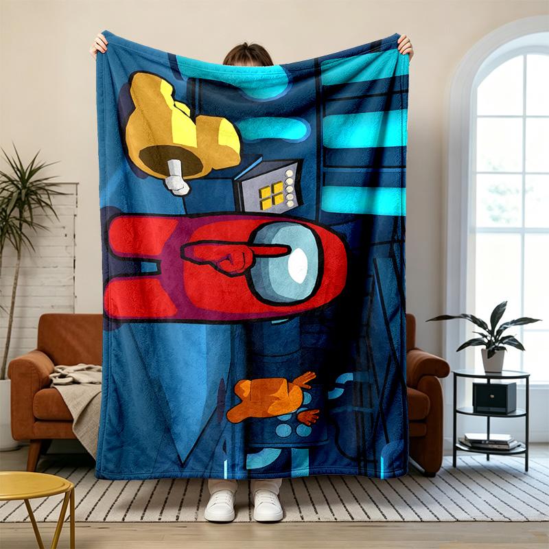 Among Us Soft and comfortable flannel Suitable for sofas living rooms outdoor camping travel and also makes a great anniversary gift