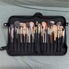 Zipper Large Capacity Folding Cosmetic Brush Storage Bag