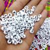 Acrylic 7x4mm Number Beads: Round Loose Beads for DIY Jewelry Making