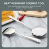 1 Spatula, Teflon-Coated Cookware Spatula, Kitchen Gadget, Pot Stirrer, Long Handle Pot Utensil, Cake Spatula, Wide Metal Spatula, Stir-Fry Spatula, K