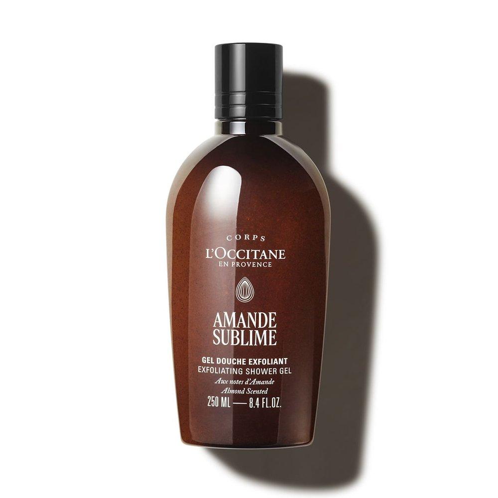 L Occitane Миндальный отшелушивающий гель для душа 250 мл (Изысканный миндаль)