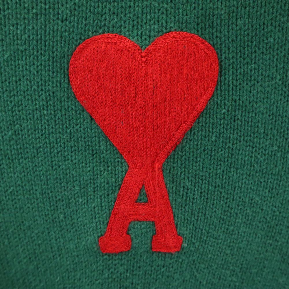 AMI Made In Portugal Long Sleeve Sweater S Green Knit Women Used