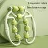 Yoga Leg Roller Massager: 9-Wheel Wolf Tooth Design for Calf Muscle Relaxation