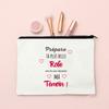 Do You Want To Be My Witness French Print Makeup Bag Female Neceser Toiletry Storage Linen Zipper Bags Wedding Gift for Witness