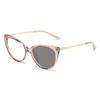 Pochromic Glasses Anti-blue Light Glasses for Women Cat Eye Metal Frame Retro Eyeglasses   Accesorios Para Mujer