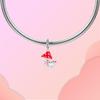 Copper Red Mushroom Toadstool And Frog Pendants Charms Fits Genuine Charms Bracelet Women DoItYourself Jewellery Gifts