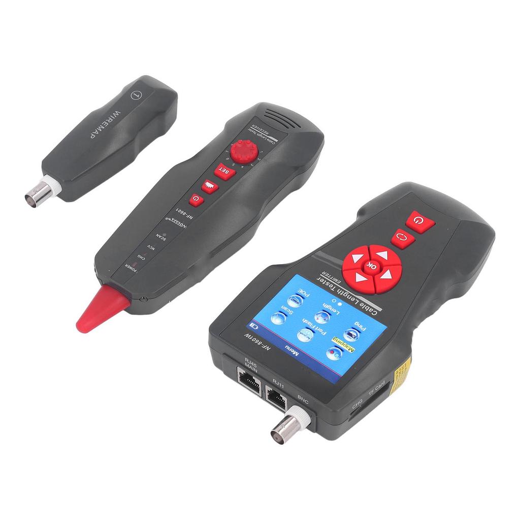 Network Cable Tester Anti Interference Noise Free PING POE Test RJ45 RJ11 BNC Metal Cable Line Finder