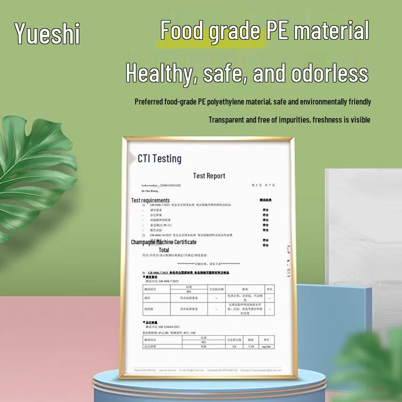 Yueshi ZE6261 3-in-1 Food Storage Ziplock Bags