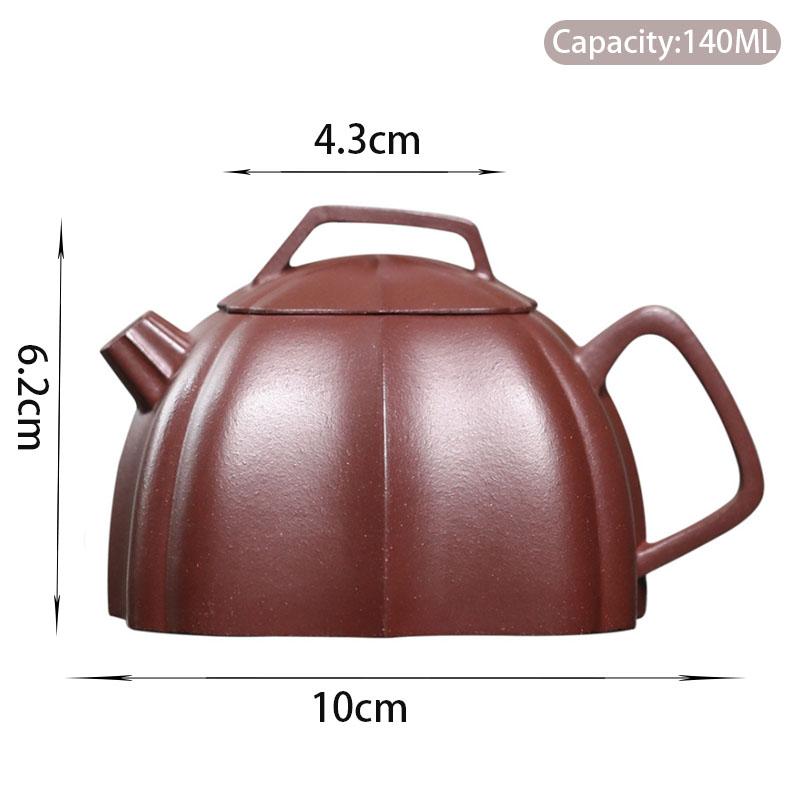 

140ml Yixing Purple Clay Teapots Creative Handmade Chinese Zisha Tea Pot Beauty Tea Infuser Kettle Household Tea Set Teaware