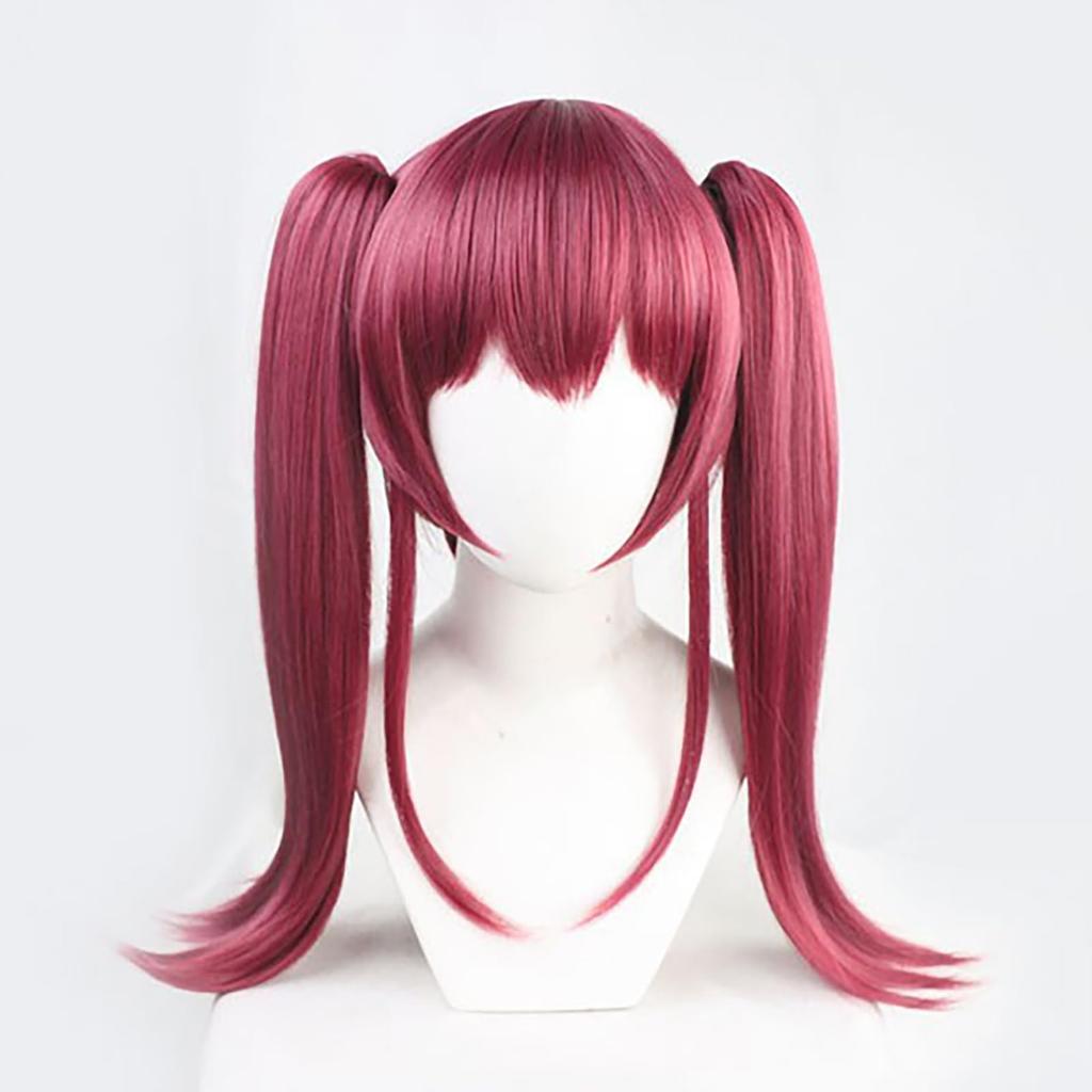 [Milky Time] VTuber Hololive Nijisanji Cosplay Halloween Wig (Houshou Marine, Twintails)