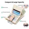 RNIEGA Women's Bifold Wallet, Compact and Lightweight, Wildflower Print, Coin Purse, Card Slots, Anti-Skimming, Stylish Floral Design