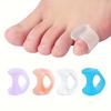 2pcs Silicone Toe Separator Finger Feet Care Protector Gel Toe Orthopedic Bunion Hallux Valgus Corrector Pedicure Spacer Yoga