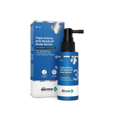 Die Derma Co. Dreifach-Wirkstoff Anti-Schuppen Kopfhautserum 50 ml | Bekämpft Schuppen & Beruhigt Juckreiz