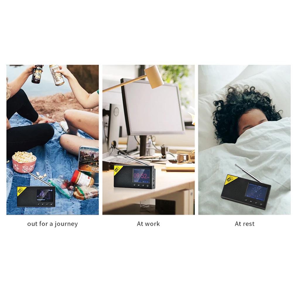

Portable Digital Radio Bluetooth-compatible 5.0 2.4 inch LCD Display DAB/FM Receiver Rechargeable Lightweight Home Radio CHINA