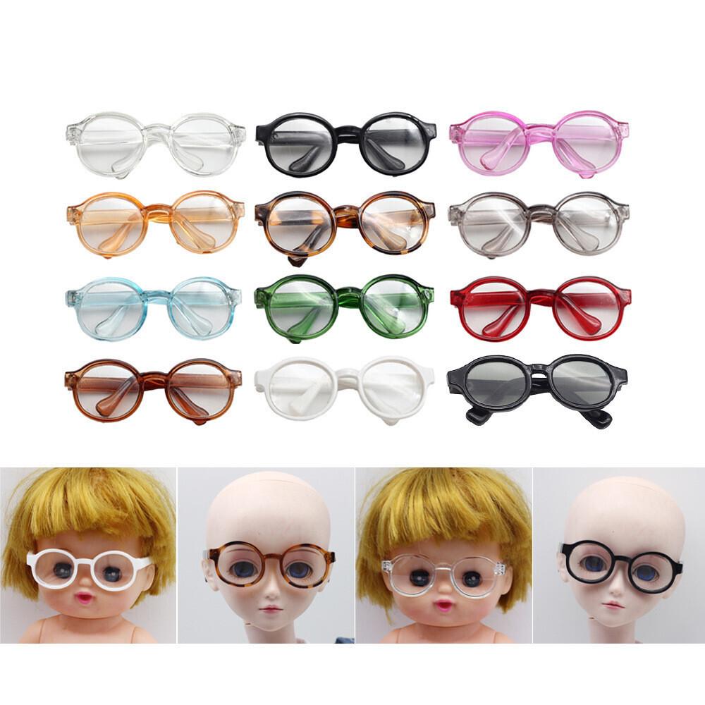17cm Labubu Glasses 6.5cm Transparent Plastic Glasses for 1/8 1/6 1/3 1/4 BJD for Labubu MSD SD Plush for Doll Sunglasses, Doll Accessories