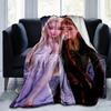 1pc Elsa & Anna Frozen II Princess Blanket Home Decor, Couch Throw, Outdoor, Gift Idea, Flannel Coverlet Perfect for Bedroom, Living Room, Travel