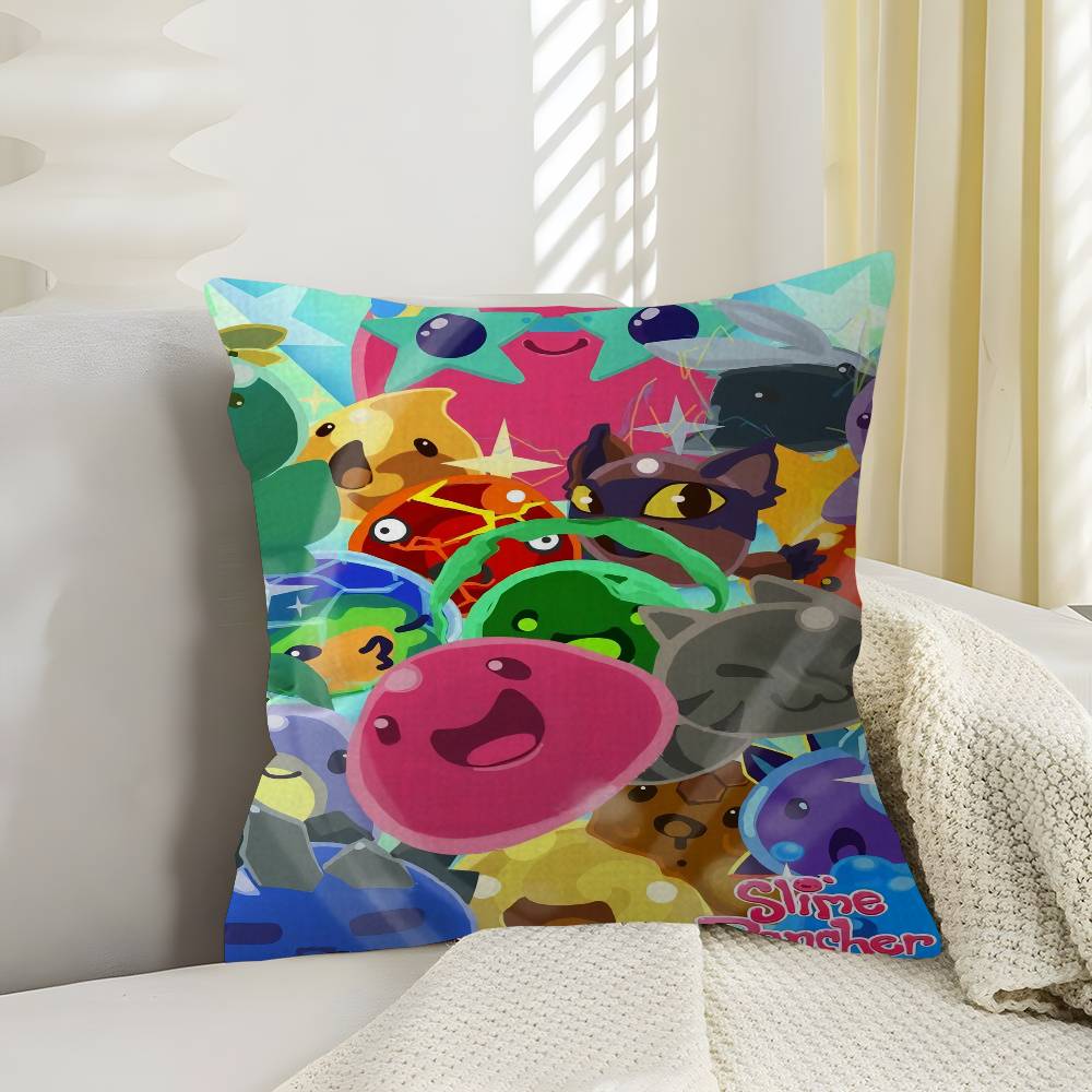 Spiel S-Slime Rancher Kissen Geschenk Heim Büro Dekoration Schlafzimmer Sofa Auto Kissenbezug Hülle 45x45