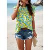 Female Summer Temperament Casual Printed Blouse Top