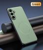 For Samsung S25 Plus Case Magnetic Leather Shield Cover For Samsung S25 Plus Anti-Fingerprint Non-Slip PC+TPU