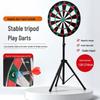 Adjustable Height Magnetic Dartboard with Multiple Surfaces for Company Events