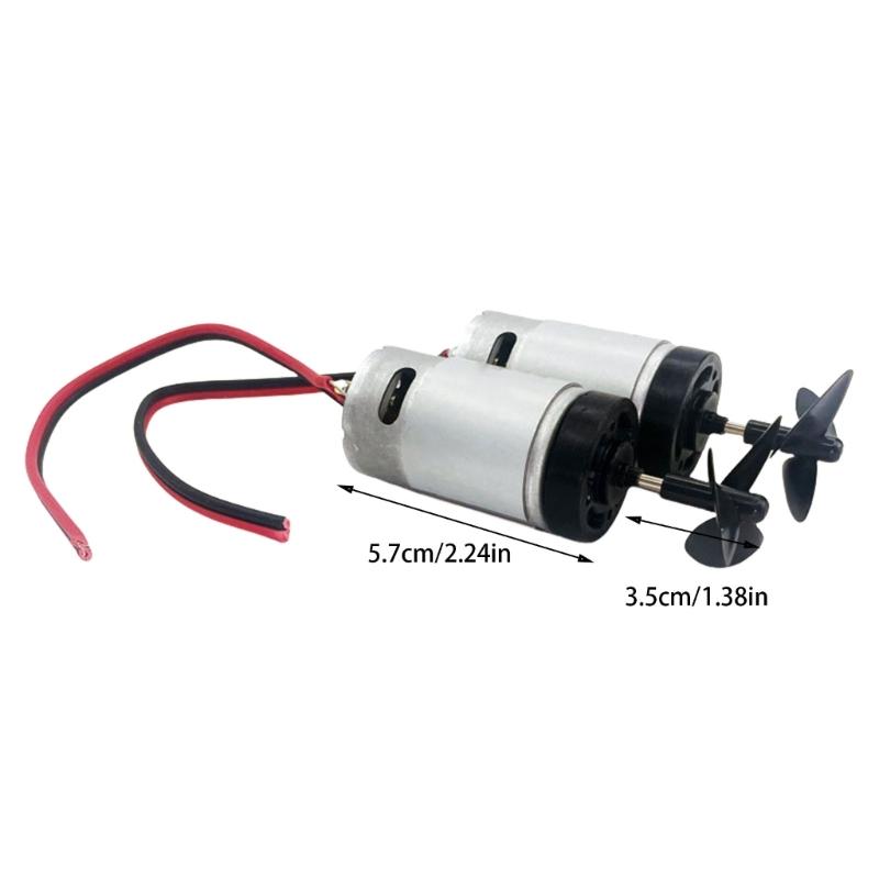 Practical Miniature 12V Motor Set for Projects Supplies and Remote Controlled Boats 10000RPM High Torque Gear Motors