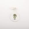 Green Amethyst Gemstone 925 Sterling Silver Jewelry Handmade Girls Pendant 1.4" PP-57-10
