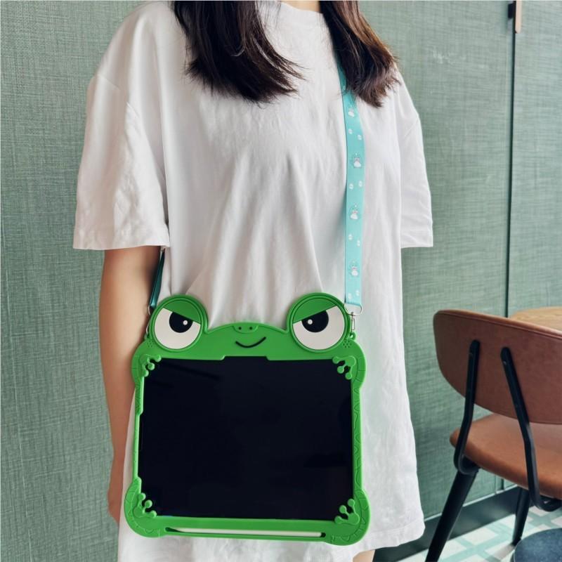Für iPad Air 11 M2 M3 10. 11. 11. Pro 11 Air 4 5 10.2 8. 9. 9.7 6. Hülle Cartoon Frosch Silikon Kinderhülle