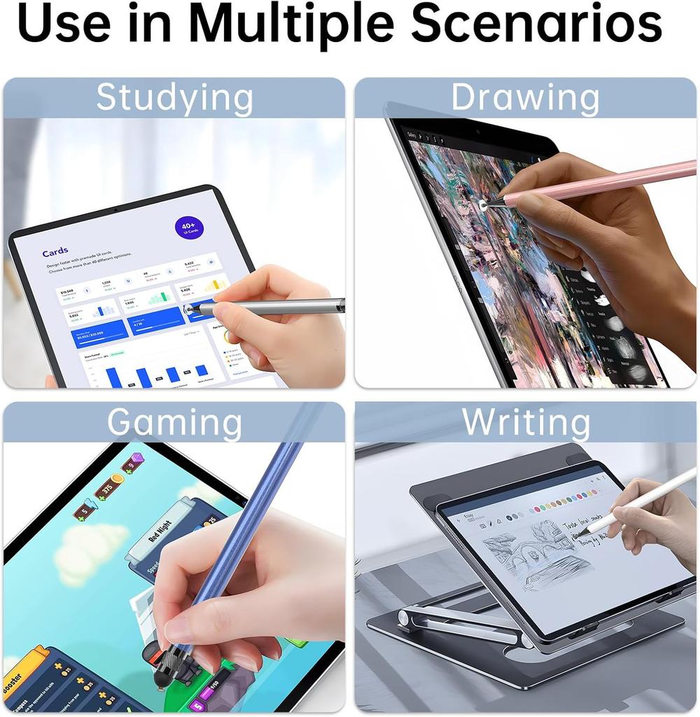 2-in-1 Bopomofo Touch Screen Stylus (5Pcs), High Sensitivity Precision Pen, Compatible with Most Touch Screens