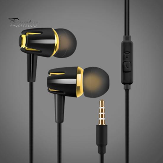 Wired Universal Noise Cancelling Stereo In-ear Earphone Phone Headset with Mic