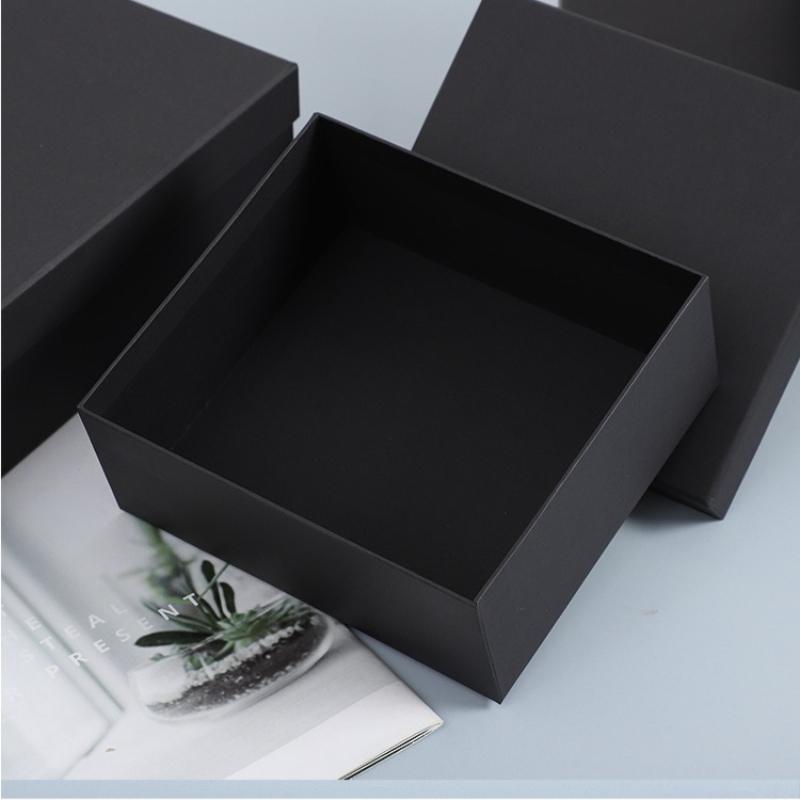 Jewelry Gift Boxes Set Black White Kraft Paper Earring Ring Necklace Storage Case Travel Wedding Dustproof Organizer Wedding Favor Christmas Gift Box