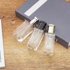 35ml Transparent Glass Perfume Bottle with Press-Type Hydrator - Portable, Sealed for Decanting and Floral Water.