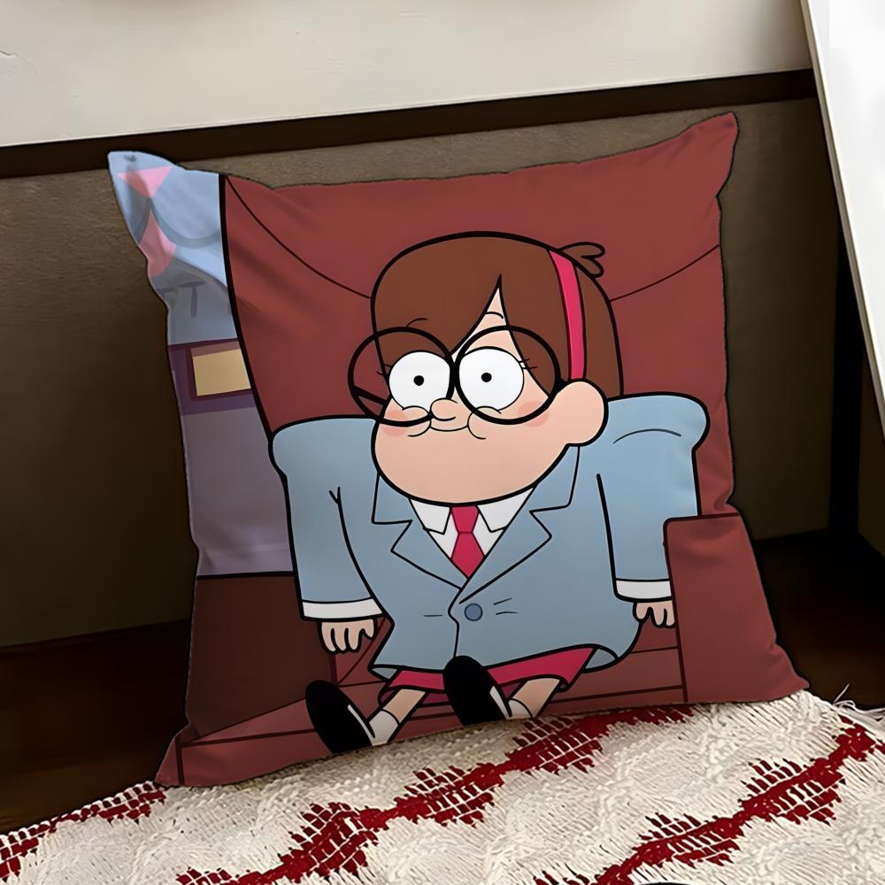 Ggravity Ffalls Anime Cushion Cover Reversible Soft Durable Pillow Cover Home Car MultiScene Use for Daily Comfort