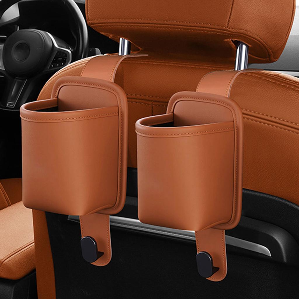 Auto Seat Back Hanger And Beverage Holder Car Seat Back Mounted Cup Holder Drink Holder Organizer Storage Pocket