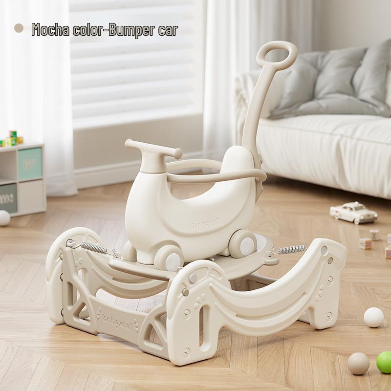 

Babysoul Банан Лошадка-качалка Детский баунсер: Детская качалка и горка на первый день рождения с защитой от падения