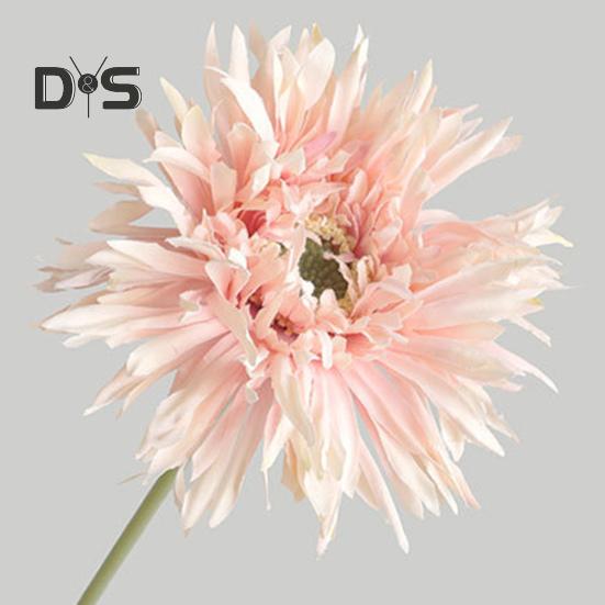 Künstliche Blume, 1 Zweig, frisch, zum Selbermachen, leuchtende Farben, dekorative, elegante Kunst-Dahlienblume mit Stiel, Partyzubehör