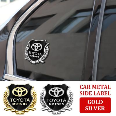 3D-Abzeichen Ähren-Aufkleber Decal Auto-Außenzubehör Auto-Abzeichen Seitenaufkleber für Toyota RAV4 Corolla Camry Prado Crown