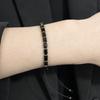Thin Adjustable Obsidian Bracelet Unisex Natural Stone Geometric Bead Wrist Ornament Spring 2026