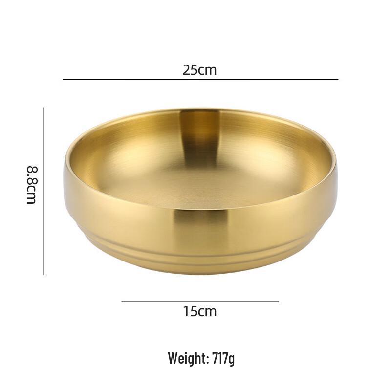 Utool Double-Layer Insulated Golden Bowl