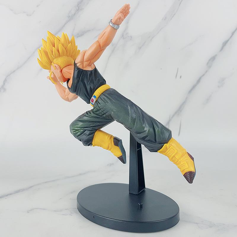 20CM Anime Dragon Ball Torankusu Figure Trunks Fighting Sword Holding Sword Son Goku Model Toy Gift Battle Form Action Figure