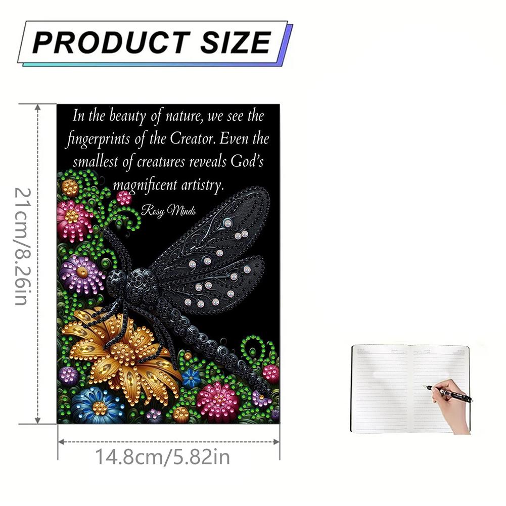 50-Page A5 Size 50 Pages Crystal Notepad Sketchbook Rhinestone Art Painting Notebook Kit for Birthdays Or Christmas Gifts