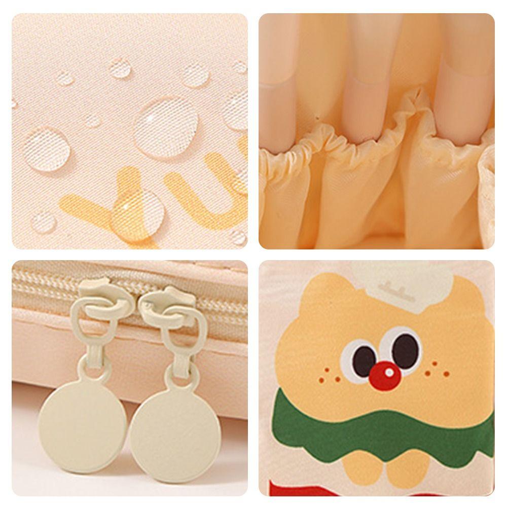 Professional Polyester Folding Makeup Bag Folding Design Portable Stand Cosmetic Bag Waterproof Make Up Organizer Travel Use